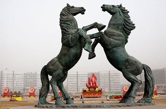 Modern ghost town, Ordos, China