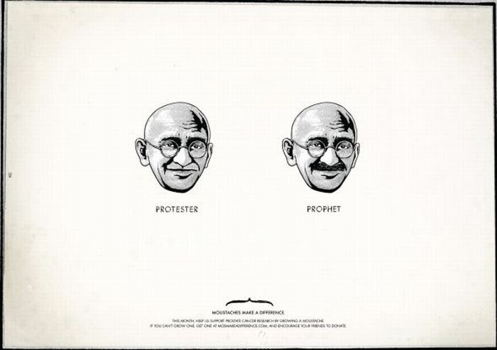 Moustaches Make a Difference advertisement