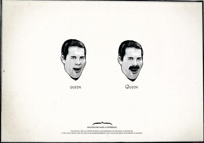 Moustaches Make a Difference advertisement