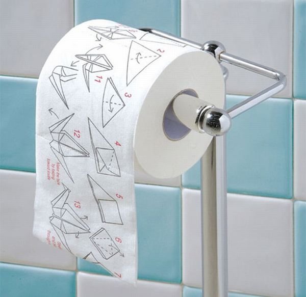creative roll of a toilet paper