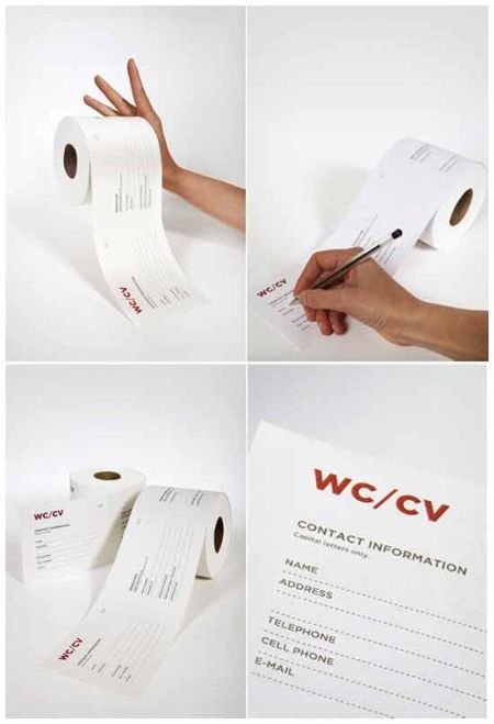 creative roll of a toilet paper