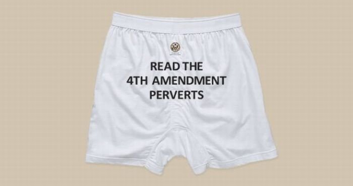 4th amendment underclothes