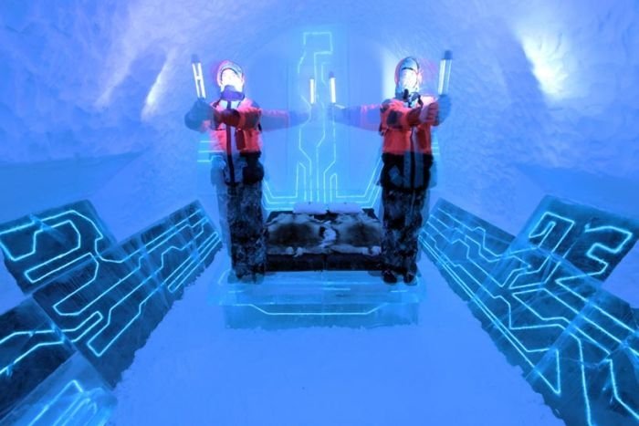 tron legacy ice hotel