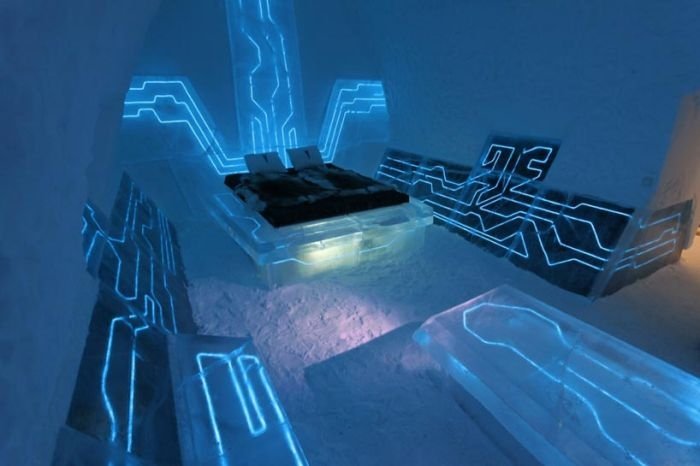 tron legacy ice hotel