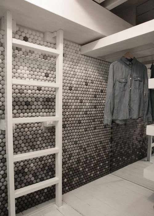 Apartment from ping-pong balls, Brooklyn, New York City, United States