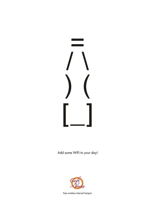 minimalist design print advertisement