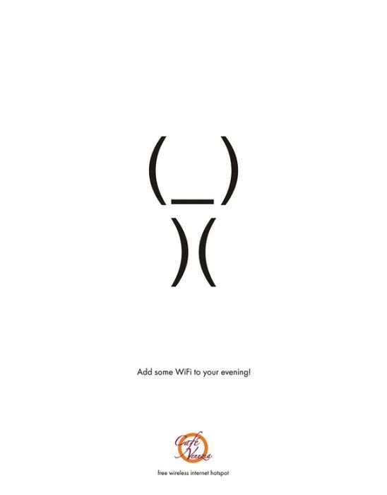 minimalist design print advertisement