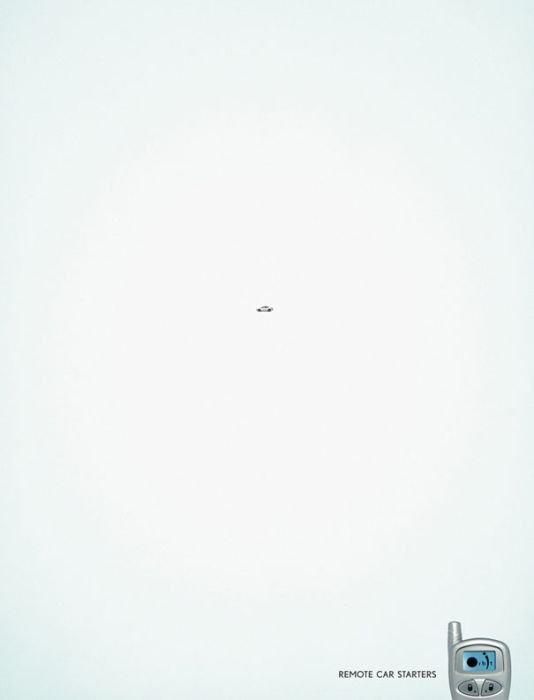 minimalist design print advertisement