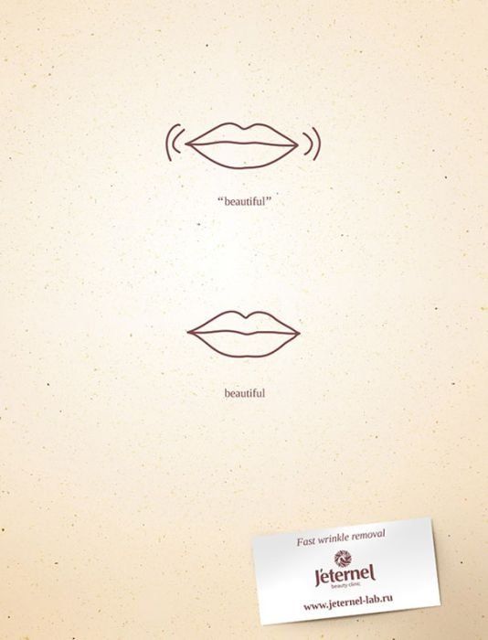 minimalist design print advertisement