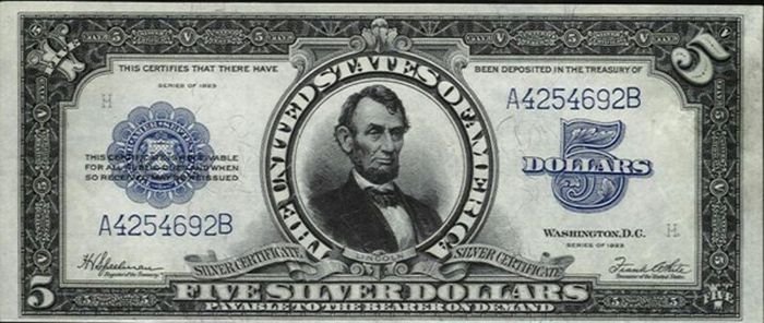 Rare US dollar bill