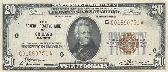 Rare US dollar bill