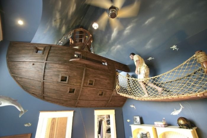 Pirate ship bedroom by Steve Kuhl