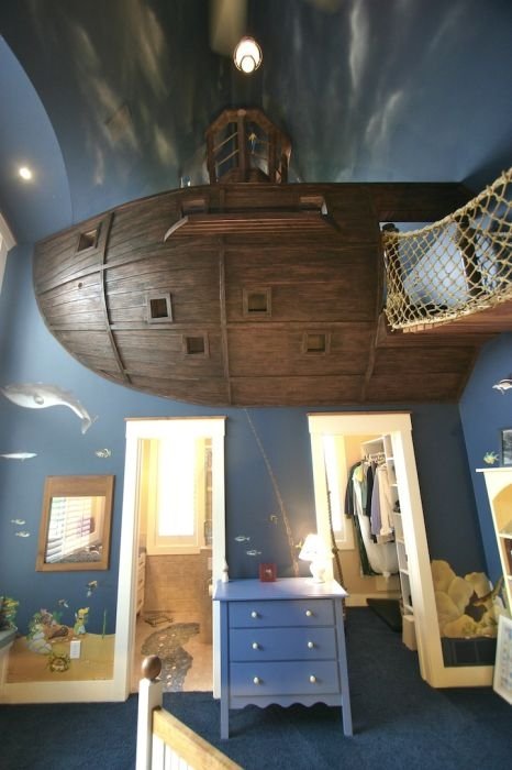Pirate ship bedroom by Steve Kuhl