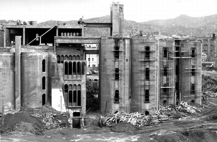 House from the old cement plant, Barcelona, Spain by Ricardo Bofill