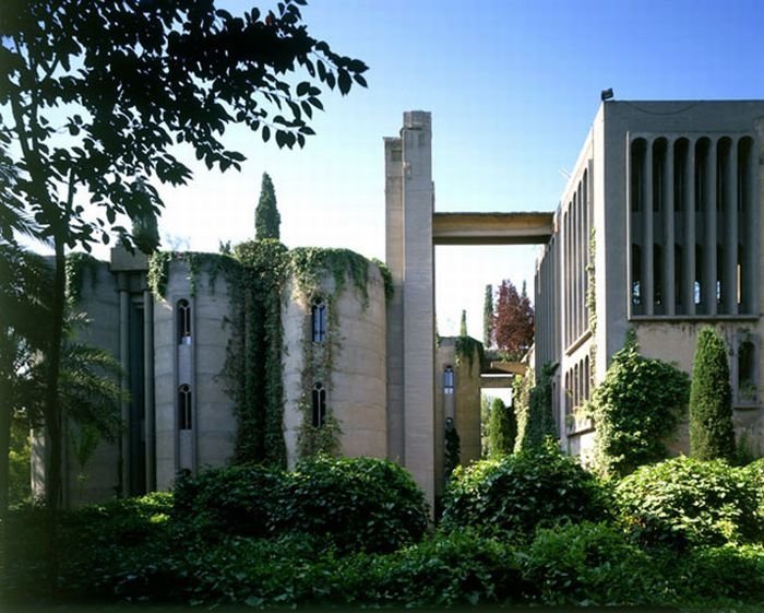 House from the old cement plant, Barcelona, Spain by Ricardo Bofill