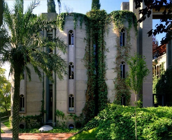 House from the old cement plant, Barcelona, Spain by Ricardo Bofill