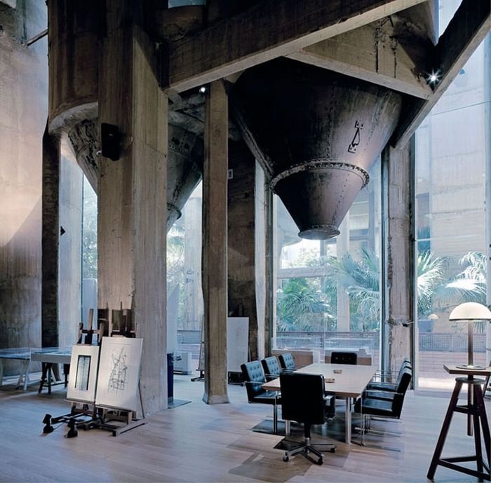 House from the old cement plant, Barcelona, Spain by Ricardo Bofill