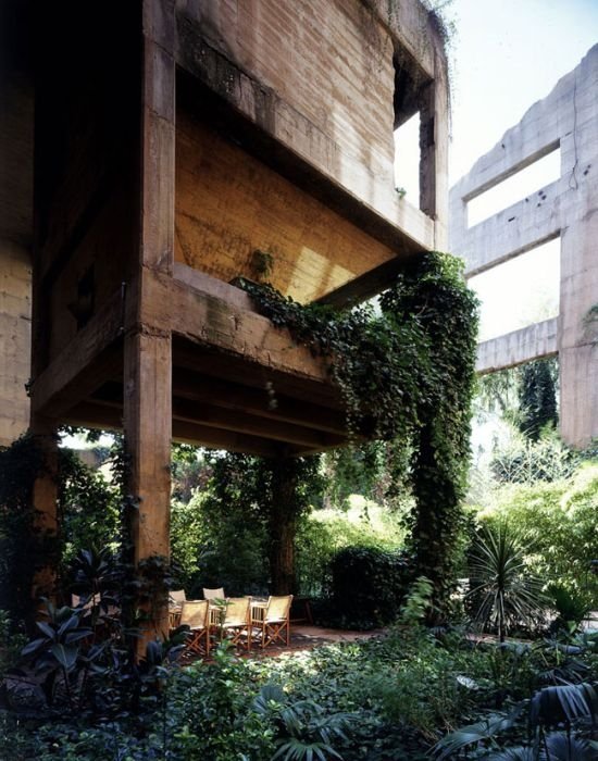 House from the old cement plant, Barcelona, Spain by Ricardo Bofill