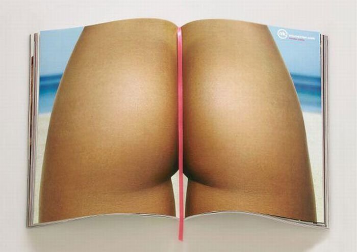 creative double page magazine ads