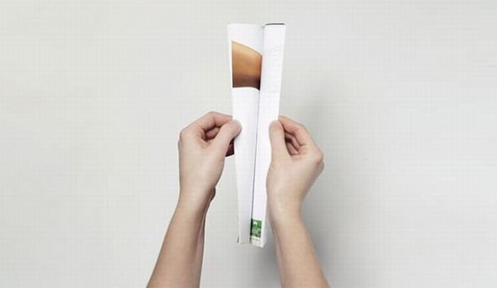 creative double page magazine ads