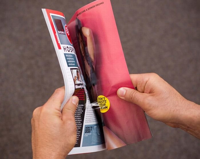 creative double page magazine ads