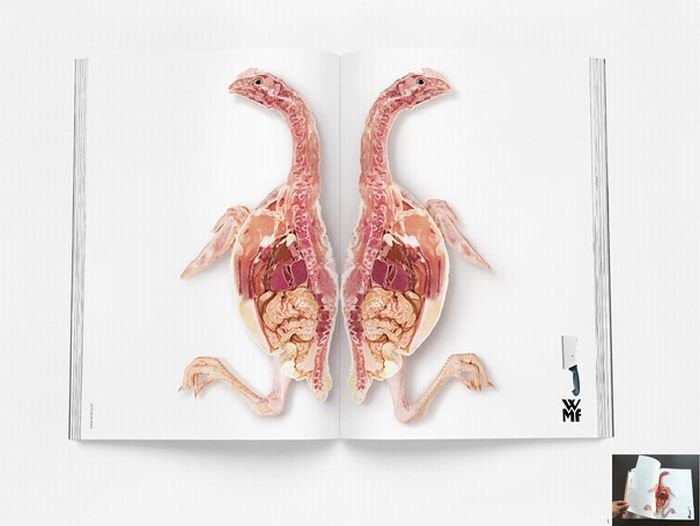 creative double page magazine ads