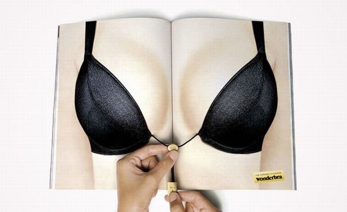 creative double page magazine ads