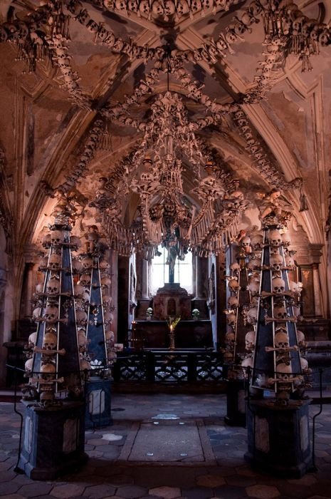 cathedral made out of human remains