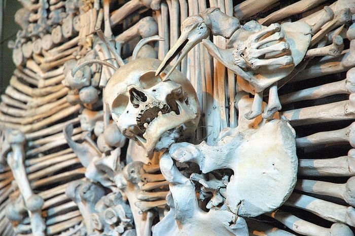 cathedral made out of human remains