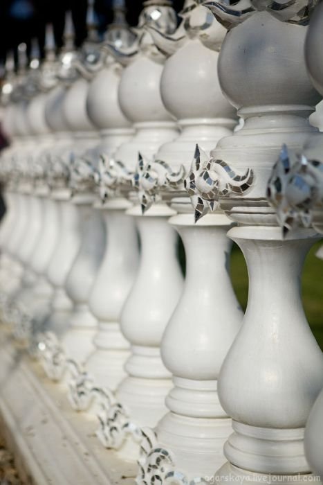 Wat Rong Khu, white temple, Chiang Rai, Thailand