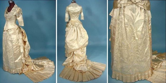 History: Evolution of wedding dress 1870 - 1980