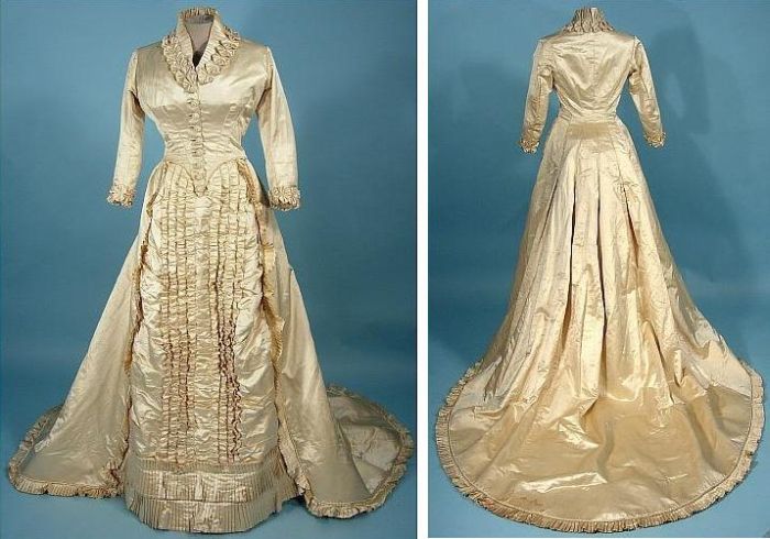 History: Evolution of wedding dress 1870 - 1980