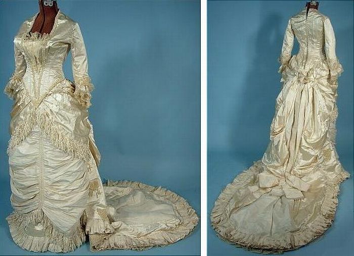 History: Evolution of wedding dress 1870 - 1980