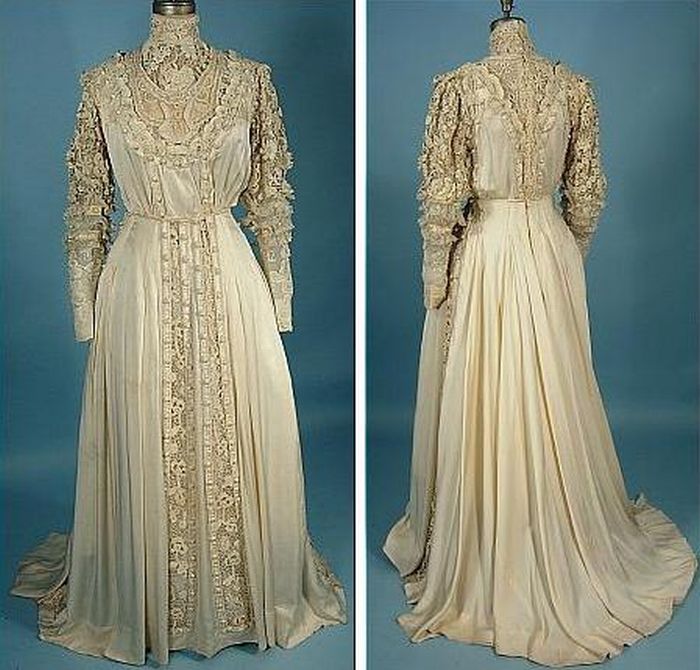 History: Evolution of wedding dress 1870 - 1980