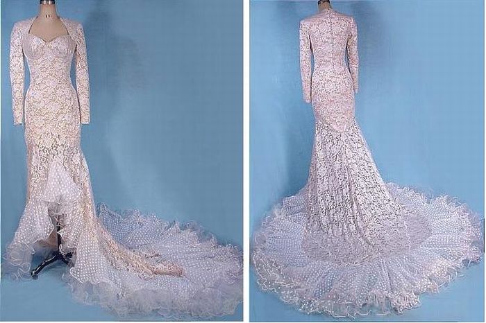 History: Evolution of wedding dress 1870 - 1980