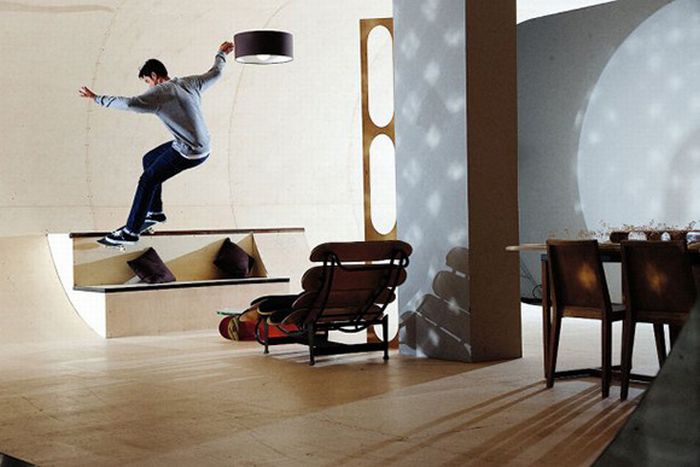 skateboarding room