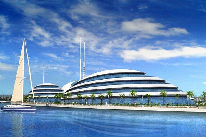 Amphibious 1000 luxury resort by Giancarlo Zema, Qatar