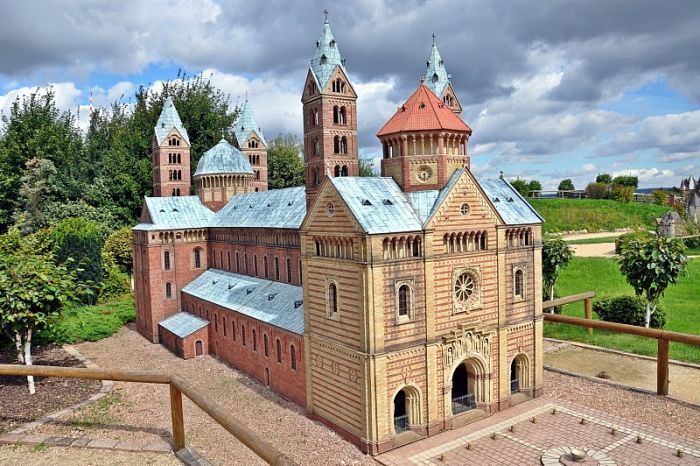 Miniwelt Lichtenstein, miniature park, Lichtenstein, Zwickau, Saxony, Germany