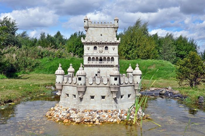 Miniwelt Lichtenstein, miniature park, Lichtenstein, Zwickau, Saxony, Germany