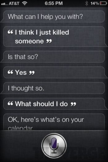 Siri, iOS intelligent personal assistant answers, iPhone 4S