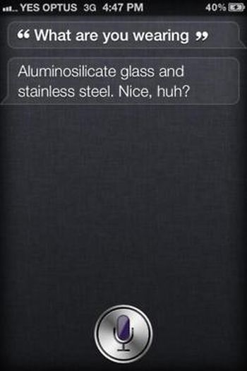 Siri, iOS intelligent personal assistant answers, iPhone 4S