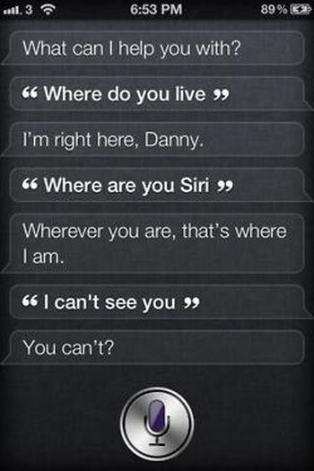 Siri, iOS intelligent personal assistant answers, iPhone 4S