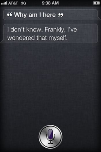 Siri, iOS intelligent personal assistant answers, iPhone 4S