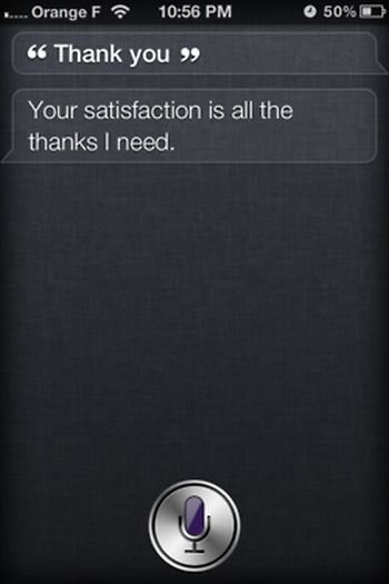 Siri, iOS intelligent personal assistant answers, iPhone 4S