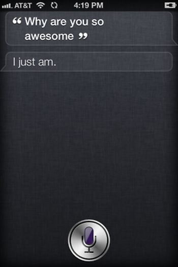 Siri, iOS intelligent personal assistant answers, iPhone 4S