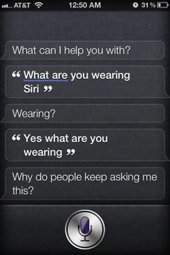 Siri, iOS intelligent personal assistant answers, iPhone 4S