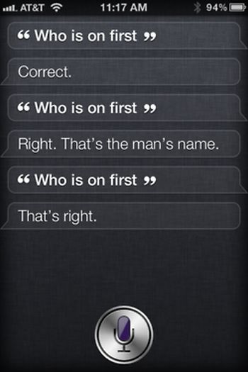 Siri, iOS intelligent personal assistant answers, iPhone 4S