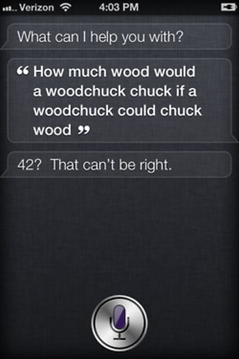Siri, iOS intelligent personal assistant answers, iPhone 4S