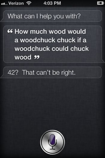 Siri, iOS intelligent personal assistant answers, iPhone 4S