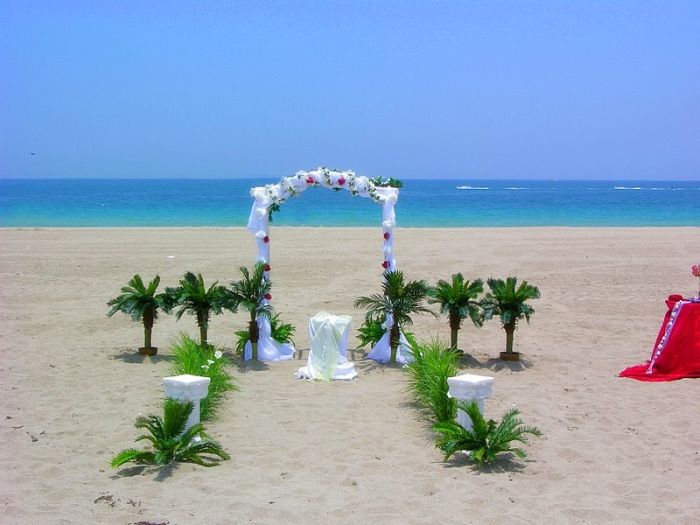 beach wedding decoration